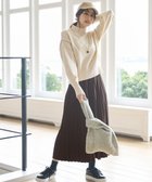 【エニィ スィス/any SiS】の【洗える・2SET】ボリューム ニット × スエードライク スカート セット アイボリー×ブラウン|ID: prp329100004199658 ipo3291000000034297039
