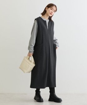 【グリーンパークス/Green Parks】のSoft Cushion ダンボールジャンスカ 人気、トレンドファッション・服の通販 founy(ファニー) ファッション Fashion レディースファッション WOMEN ワンピース Dress A/W・秋冬 Aw・Autumn/Winter・Fw・Fall-Winter おすすめ Recommend スニーカー Sneakers スリット Slit センター Center フロント Front ポケット Pocket |ID:prp329100004199660