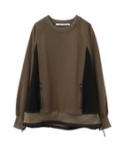 【イェッカ ヴェッカ/YECCA VECCA】の裾リブドロスト切替プルオーバー Khaki|ID: prp329100004199688 ipo3291000000029863420