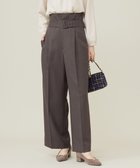 【エニィ スィス/any SiS】の【BAILA12月号掲載・貴島明日香さんコラボ】ハイカットリターン ワイドパンツ モカグレー|ID: prp329100004200242 ipo3291000000035626628