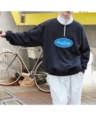 【ウィゴー/WEGO / MEN】のサークルロゴハーフジッププルオーバー ブラック|ID: prp329100004201061 ipo3291000000029396701