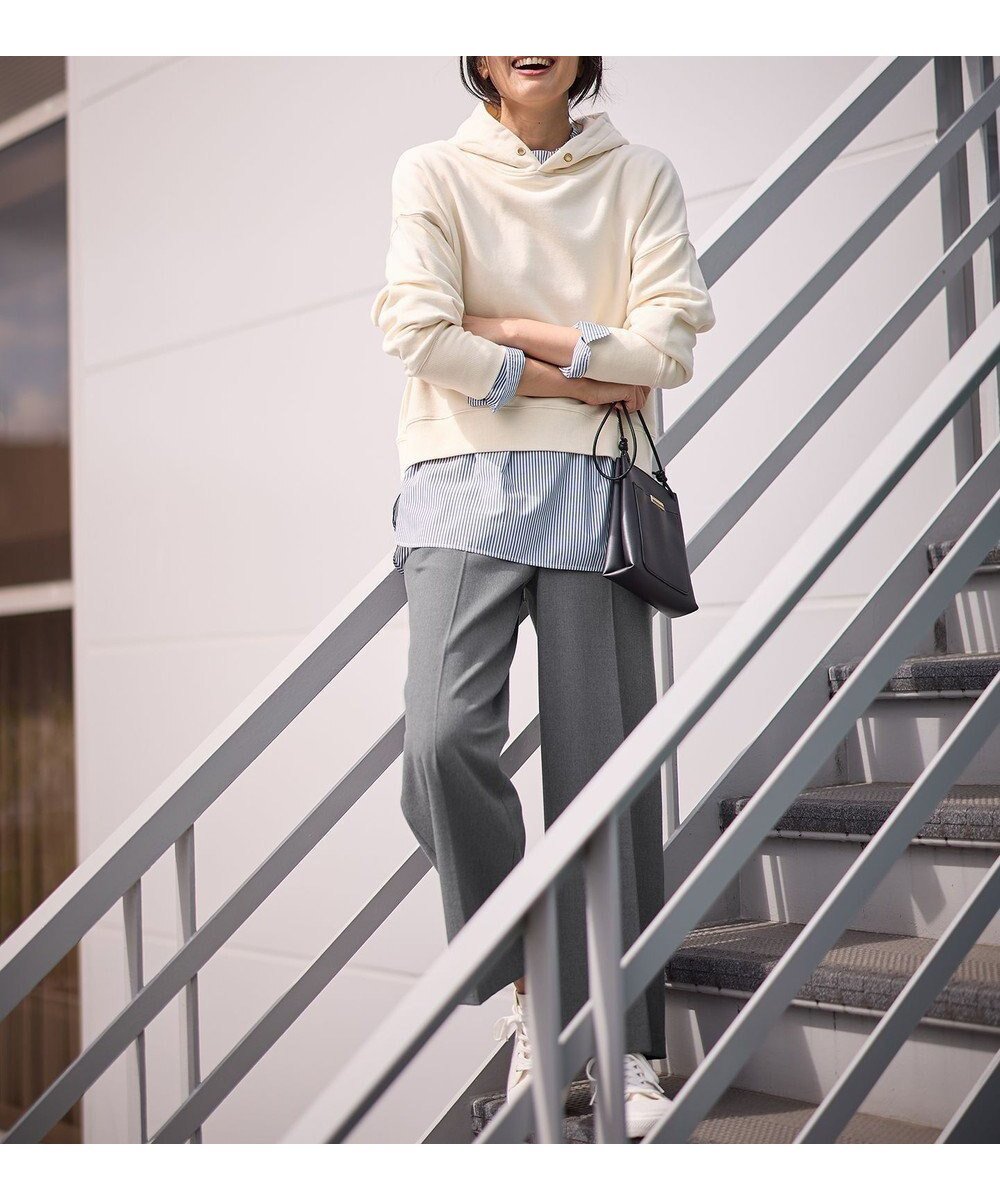 【エニー/ANY】の【洗濯機可/ストレッチ/ウエストゴム/裏起毛】マルチファンクションストレッチワイドパンツ インテリア・キッズ・メンズ・レディースファッション・服の通販 founy(ファニー) 　ファッション　Fashion　レディースファッション　Fashion for Women　パンツ　Pants & Trousers　ストレッチ　Stretch, Stretchy Fabric　センター　Center, Center Line　定番　Standard, Basic Item　人気　Popular, Best Seller　ピーチ　Peach, Soft Touch　ミックス　Mix, Mixed Style　楽ちん　Easy Fit, Comfortable　ワイド　Wide, Wide Fit　A/W・秋冬　Autumn/Winter　おすすめ　Recommended / Our Picks　グレー|ID: prp329100004208727 ipo3291000000033641374