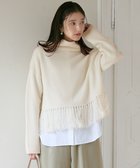 【23区/NIJYUSANKU】の【SLOW/一部店舗限定】ニットトータル フリンジ ニット ホワイト系|ID: prp329100004211088 ipo3291000000029198186