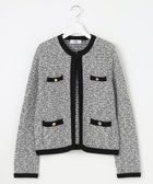 【ジェイ プレス/J.PRESS】のTWEED ニット ジャケット 人気、トレンドファッション・服の通販 founy(ファニー) ファッション Fashion レディースファッション WOMEN アウター Coat Outerwear ジャケット Jackets ノーカラージャケット No Collar Leather Jackets NEW・新作・新着・新入荷 New Arrivals A/W・秋冬 Aw・Autumn/Winter・Fw・Fall-Winter エレガント 上品 Elegant クラシカル Classical ショート Short ジャケット Jacket ストレート Straight ツイード Tweed トリミング Trimming バランス Balance ミックス Mix メタル Metal 冬 Winter thumbnail モノトーン系5|ID: prp329100004211123 ipo3291000000029198427