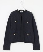 【ジェイ プレス/J.PRESS】のTWEED ニット ジャケット 人気、トレンドファッション・服の通販 founy(ファニー) ファッション Fashion レディースファッション WOMEN アウター Coat Outerwear ジャケット Jackets ノーカラージャケット No Collar Leather Jackets NEW・新作・新着・新入荷 New Arrivals A/W・秋冬 Aw・Autumn/Winter・Fw・Fall-Winter エレガント 上品 Elegant クラシカル Classical ショート Short ジャケット Jacket ストレート Straight ツイード Tweed トリミング Trimming バランス Balance ミックス Mix メタル Metal 冬 Winter thumbnail ネイビー系|ID: prp329100004211123 ipo3291000000029198428