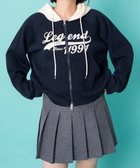 【ウィゴー/WEGO】のバイカラーニットジップパーカー 人気、トレンドファッション・服の通販 founy(ファニー) ファッション Fashion レディースファッション WOMEN トップス・カットソー Tops/Tshirt ニット Knit Tops パーカ Sweats NEW・新作・新着・新入荷 New Arrivals A/W・秋冬 Aw・Autumn/Winter・Fw・Fall-Winter ジップ Zip スマホ Smartphone パーカー Hoodie フロント Front 羽織 Haori thumbnail ネイビー|ID: prp329100004211749 ipo3291000000029205341