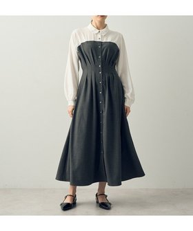 【イェッカ ヴェッカ/YECCA VECCA】のヘリンボーン柄ドッキングワンピース 人気、トレンドファッション・服の通販 founy(ファニー) ファッション Fashion レディースファッション WOMEN ワンピース Dress シャツワンピース Shirt Dresses A/W・秋冬 Aw・Autumn/Winter・Fw・Fall-Winter おすすめ Recommend チェック Check ドッキング Docking フロント Front ヘリンボーン Herringbone ポケット Pocket |ID:prp329100004211772