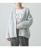 【アメリカンホリック/AMERICAN HOLIC】のブークレWフェイスVネックニットカーディガン Light Gray Mixture|ID:prp329100004211845