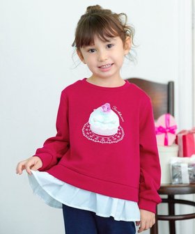 【エニファム/any FAM / KIDS】の裏シャギーレイヤード風トレーナー 人気、トレンドファッション・服の通販 founy(ファニー) ファッション Fashion キッズファッション KIDS トップス・カットソー Tops/Tees/Kids スウェット Sweat スパンコール Sequins トレーナー Trainer ドッキング Docking ネコ Cat パール Pearl ポケット Pocket モチーフ Motif リボン Ribbon A/W・秋冬 Aw・Autumn/Winter・Fw・Fall-Winter 再入荷 Restock/Back In Stock/Re Arrival NEW・新作・新着・新入荷 New Arrivals |ID:prp329100004214963