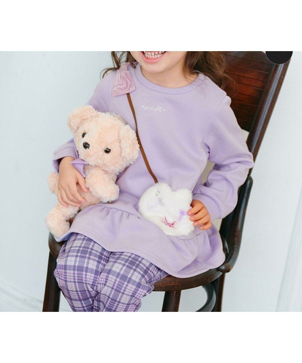 【エニィ/ANY / KIDS】の裏シャギーポシェットトレーナー 人気、トレンドファッション・服の通販 founy(ファニー) ファッション Fashion キッズファッション Fashion for Kids トップス・カットソー Cut & Sew Tops ガーリー Girly, Feminine Style スウェット / スエット Sweatshirt, Sweatwear フレア Flare, Flared ポケット Pocket, Pocket Detail ポシェット Pochette, Mini Bag ラベンダー Lavender リボン Ribbon, Bow 冬 Winter / This Winter A/W・秋冬 Autumn/Winter other-1|ID: prp329100004214970 ipo3291000000034309612