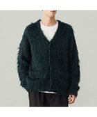 【アンフィーロ/UNFILO / MEN】のシャギーニット カーディガン ダークグリーン|ID: prp329100004216109 ipo3291000000029242308