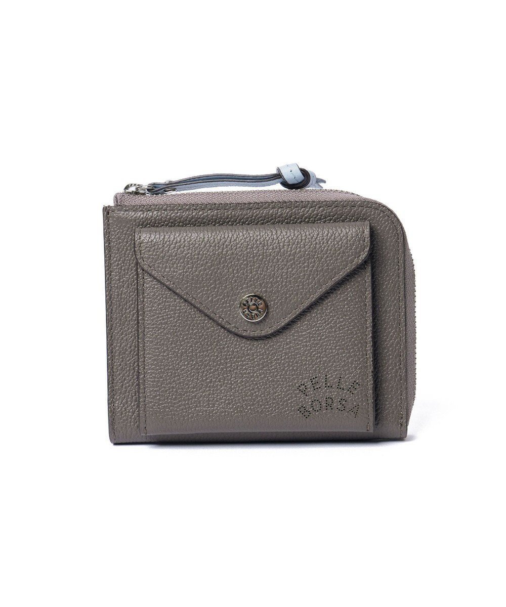 【ペレボルサ/PELLE BORSA】のL字ファスナーコンパクト財布 Very Goods ベリーグッズ 7206 インテリア・キッズ・メンズ・レディースファッション・服の通販 founy(ファニー) 　ファッション　Fashion　レディースファッション　WOMEN　財布　Wallets　ウォレット　Wallet　コンパクト　Compact　財布　Wallet　フラップ　Flap　ポケット　Pocket　NEW・新作・新着・新入荷　New Arrivals　おすすめ　Recommend　グレー|ID: prp329100004216248 ipo3291000000029242941