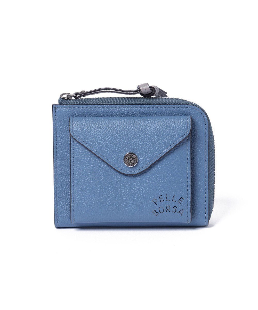 【ペレボルサ/PELLE BORSA】のL字ファスナーコンパクト財布 Very Goods ベリーグッズ 7206 インテリア・キッズ・メンズ・レディースファッション・服の通販 founy(ファニー) 　ファッション　Fashion　レディースファッション　WOMEN　財布　Wallets　ウォレット　Wallet　コンパクト　Compact　財布　Wallet　フラップ　Flap　ポケット　Pocket　NEW・新作・新着・新入荷　New Arrivals　おすすめ　Recommend　ブルー|ID: prp329100004216248 ipo3291000000029242943