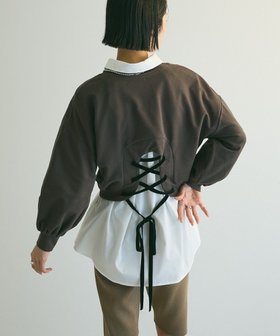 【グリーンパークス/Green Parks】のa.バックレースアップスウェット 人気、トレンドファッション・服の通販 founy(ファニー) ファッション Fashion レディースファッション WOMEN トップス・カットソー Tops/Tshirt パーカ Sweats スウェット Sweat NEW・新作・新着・新入荷 New Arrivals A/W・秋冬 Aw・Autumn/Winter・Fw・Fall-Winter おすすめ Recommend コンパクト Compact シンプル Simple スウェット Sweat トレンド Trend フォルム Form フロント Front ポケット Pocket レース Race ワイド Wide 今季 This Season |ID:prp329100004222684