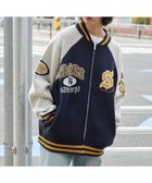 【ウィゴー/WEGO】の【ユニセックス着用ITEM】ジャガードニットスタジャン ネイビー|ID:prp329100004225297