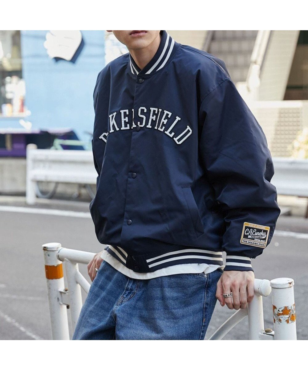 【ウィゴー/WEGO】のパテッドワッペンスタジャン インテリア・キッズ・メンズ・レディースファッション・服の通販 founy(ファニー) 　ファッション　Fashion　レディースファッション　WOMEN　アウター　Coat Outerwear　ジャケット　Jackets　秋　Autumn/Fall　カーゴパンツ　Cargo Pants　クラシカル　Classical　ジャケット　Jacket　スウェット　Sweat　スマホ　Smartphone　セットアップ　Set Up　トレンド　Trend　人気　Popularity　パーカー　Hoodie　防寒　Cold Protection　冬　Winter　A/W・秋冬　Aw・Autumn/Winter・Fw・Fall-Winter　NEW・新作・新着・新入荷　New Arrivals　プチプライス・低価格　Affordable　おすすめ　Recommend　ネイビー|ID: prp329100004225299 ipo3291000000029279235