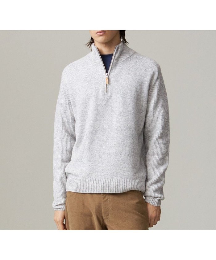 【ジェイ プレス/J.PRESS / MEN】の【Cash Lamb s Wool】ハーフジップニット インテリア・キッズ・メンズ・レディースファッション・服の通販 founy(ファニー) https://founy.com/ ファッション Fashion メンズファッション MEN トップス・カットソー Tops/Tshirt/Men ニット Knit Tops カシミヤ Cashmere シンプル Simple セーター Sweater 定番 Standard フィット Fit メランジ Melange A/W・秋冬 Aw・Autumn/Winter・Fw・Fall-Winter NEW・新作・新着・新入荷 New Arrivals エレガント 上品 Elegant |ID: prp329100004230976 ipo3291000000029317359