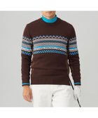 【23区 ゴルフ/23区GOLF / MEN】の【MEN】【ウォッシャブル】フェアアイル柄ニット ダークブラウン系|ID: prp329100004230978 ipo3291000000029317373