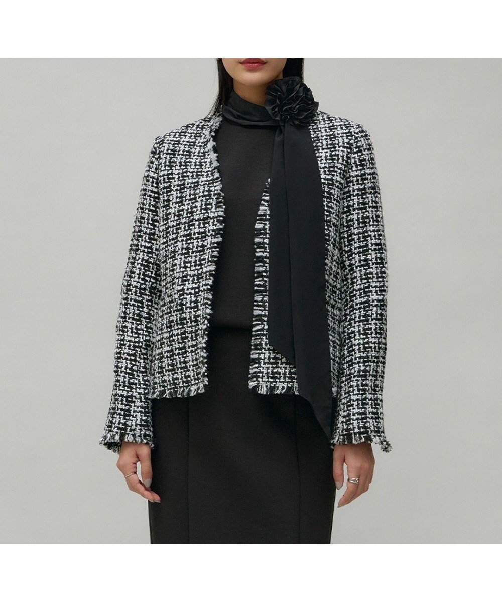 【アイシービー/iCB】の【CLASSY.1月号掲載】ルレックスツイード ノーカラージャケット 人気、トレンドファッション・服の通販 founy(ファニー) 　雑誌掲載アイテム　Magazine Items　ファッション雑誌　Fashion Magazines　クラッシィ　CLASSY.　ファッション　Fashion　レディースファッション　WOMEN　アウター　Coat Outerwear　ジャケット　Jackets　ノーカラージャケット　No Collar Leather Jackets　1月号　January Issue　イタリア　Italy　春　Spring　カーディガン　Cardigan　ジャケット　Jacket　雑誌　Magazine　ツイード　Tweed　ボトム　Bottom　S/S・春夏　Ss・Spring/Summer　夏　Summer　2024年　2024　セレモニー　Ceremony　ビジネス 仕事 通勤　Business　2024-2025秋冬・A/W　Aw/Autumn/Winter/Fw/Fall/2024-2025　 other-1|ID: prp329100004230988 ipo3291000000031863232