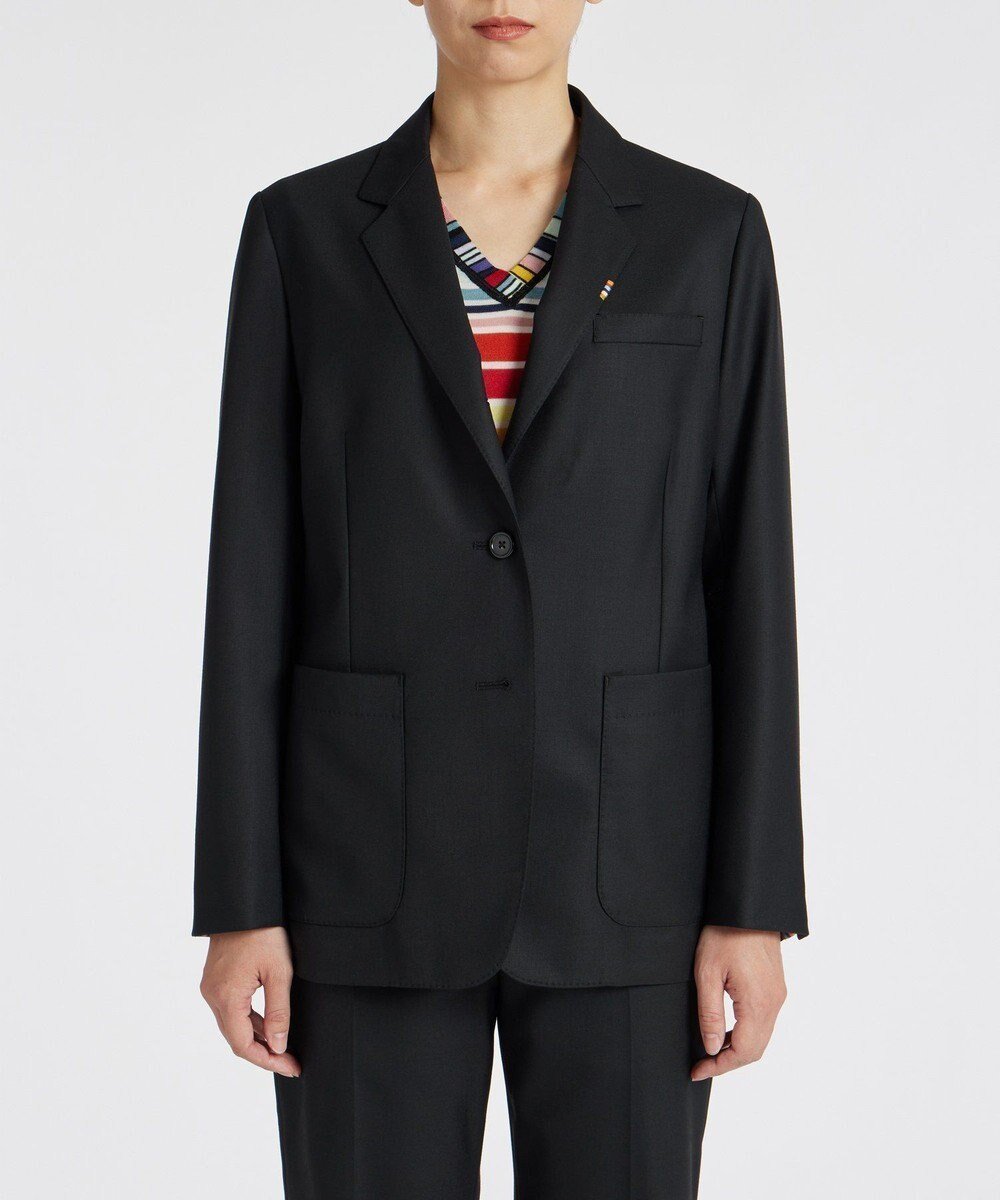 【ポール スミス/Paul Smith】のソリッド ウールストレッチ ジャケット A Suit To Travel In 人気、トレンドファッション・服の通販 founy(ファニー) 　ファッション　Fashion　レディースファッション　WOMEN　アウター　Coat Outerwear　ジャケット　Jackets　テーラードジャケット　Tailored Jackets　NEW・新作・新着・新入荷　New Arrivals　A/W・秋冬　Aw・Autumn/Winter・Fw・Fall-Winter　S/S・春夏　Ss・Spring/Summer　旅行　Travel　おすすめ　Recommend　ジャケット　Jacket　ストライプ　Stripe　ストレッチ　Stretch　セットアップ　Set Up　ハンド　Hand　ビジネス 仕事 通勤　Business　再入荷　Restock/Back In Stock/Re Arrival　夏　Summer　軽量　Lightweight　 other-1|ID: prp329100004231003 ipo3291000000029350088