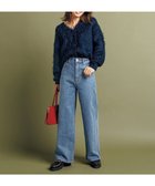 【アンフィーロ 自由区/UNFILO】の【UNFILO DENIM】撥水ストレッチ ワイドストレートデニム ブルー|ID: prp329100004231009 ipo3291000000036379590