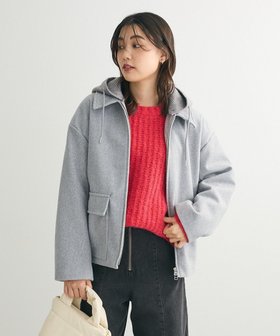 【グリーンパークス/Green Parks】の2WAYニットフードウールライクジャケット 人気、トレンドファッション・服の通販 founy(ファニー) ファッション Fashion レディースファッション WOMEN アウター Coat Outerwear コート Coats ジャケット Jackets NEW・新作・新着・新入荷 New Arrivals A/W・秋冬 Aw・Autumn/Winter・Fw・Fall-Winter おすすめ Recommend ジャケット Jacket フラップ Flap ポケット Pocket 軽量 Lightweight |ID:prp329100004232170