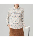 【23区 ゴルフ/NIJYUSANKU GOLF】の【WOMEN】【UVカット】エンブレム柄ポロシャツ ホワイト系5|ID: prp329100004232182 ipo3291000000029330604