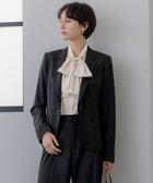 【23区/NIJYUSANKU】の【セットアップ対応】ラフィーネウール 一つ釦 ジャケット ブラック系|ID: prp329100004232187 ipo3291000000032476112