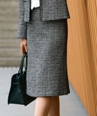 【23区/NIJYUSANKU】の【セットアップ対応】シャインツイードストレッチ スカート ブラックミックス|ID: prp329100004232188 ipo3291000000035608510