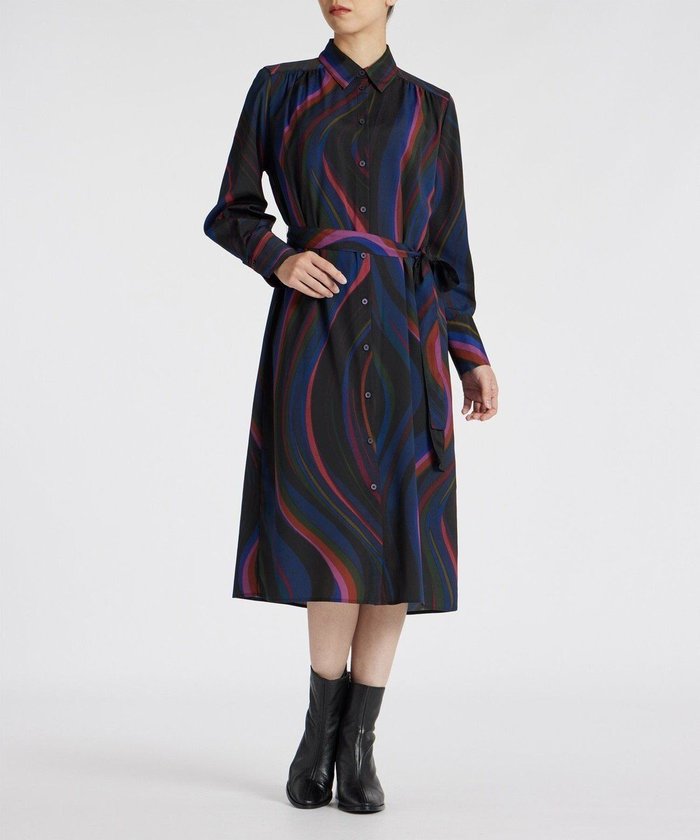 【ポール スミス/Paul Smith】のNew Swirl ワンピース インテリア・キッズ・メンズ・レディースファッション・服の通販 founy(ファニー) https://founy.com/ ファッション Fashion レディースファッション WOMEN ワンピース Dress シャツワンピース Shirt Dresses A/W・秋冬 Aw・Autumn/Winter・Fw・Fall-Winter S/S・春夏 Ss・Spring/Summer ドレス Dress フェミニン Feminine プリント Print 冬 Winter 夏 Summer |ID: prp329100004232203 ipo3291000000029397897