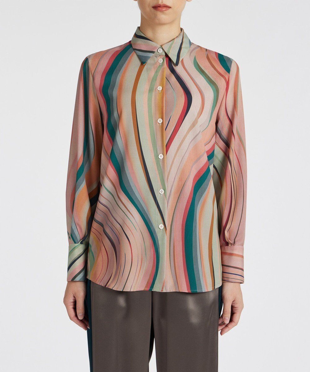 【ポール スミス/Paul Smith】のNew Swirl シャツ インテリア・キッズ・メンズ・レディースファッション・服の通販 founy(ファニー) 　ファッション　Fashion　レディースファッション　WOMEN　トップス・カットソー　Tops/Tshirt　シャツ/ブラウス　Shirts/Blouses　A/W・秋冬　Aw・Autumn/Winter・Fw・Fall-Winter　S/S・春夏　Ss・Spring/Summer　フェミニン　Feminine　プリント　Print　モダン　Modern　リラックス　Relax　冬　Winter　夏　Summer　マルチカラー|ID: prp329100004232204 ipo3291000000029397906