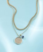 【23区/NIJYUSANKU】のカラーストーン コイン ネックレス アクアマリンカラー|ID: prp329100004232206 ipo3291000000032658852