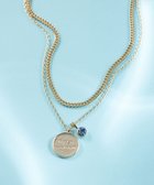 【23区/NIJYUSANKU】のカラーストーン コイン ネックレス アクアマリンカラー|ID: prp329100004232206 ipo3291000000033413785