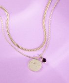 【23区/NIJYUSANKU】のカラーストーン コイン ネックレス アメジストカラー|ID: prp329100004232206 ipo3291000000035546589