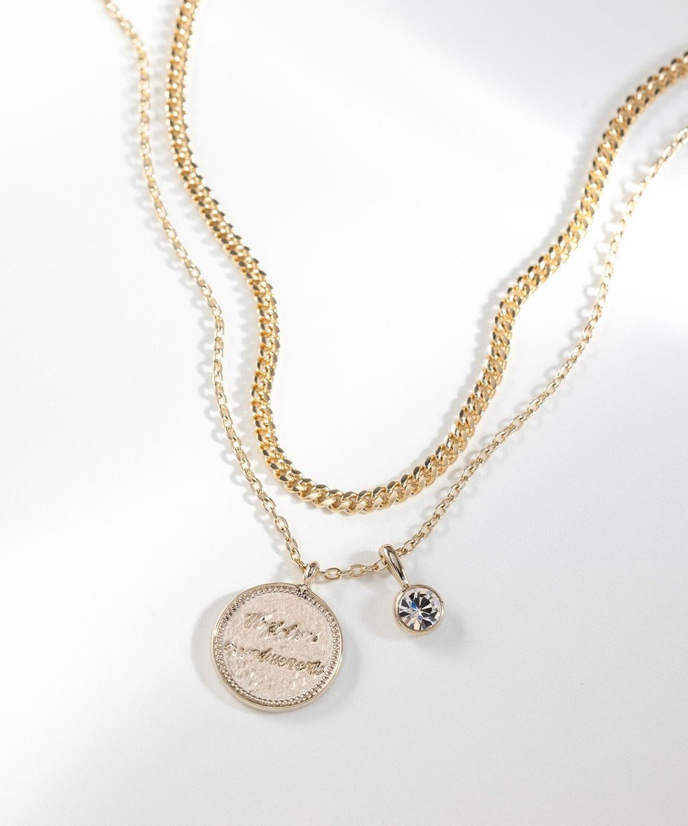 【23区/NIJYUSANKU】のカラーストーン コイン ネックレス インテリア・キッズ・メンズ・レディースファッション・服の通販 founy(ファニー) 　ファッション　Fashion　レディースファッション　Fashion for Women　ジュエリー　Jewelry　ネックレス　Necklaces & Pendants　アクセサリー　Fashion Accessories　ガラス　Glass, Glassware　クリスタル　Crystal, Swarovski　コイン　Coin, Coin Design　ショート　Short, Short Length　シンプル　Simple, Minimal　スウェット / スエット　Sweatshirt, Sweatwear　ストーン　Stone, Gem-Like　ダイヤモンド　Diamond, Brilliant Cut　チェーン　Chain, Chain Strap　チャーム　Charm, Pendant　定番　Standard, Basic Item　ネックレス　Necklace, Pendant Necklace　人気　Popular, Best Seller　おすすめ　Recommended / Our Picks　エレガント 上品　Elegant　ダイヤモンドカラー|ID: prp329100004232206 ipo3291000000035546591