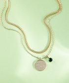 【23区/NIJYUSANKU】のカラーストーン コイン ネックレス エメラルドカラー|ID: prp329100004232206 ipo3291000000035546592