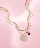 【23区/NIJYUSANKU】のカラーストーン コイン ネックレス ルビーカラー|ID: prp329100004232206 ipo3291000000035546594