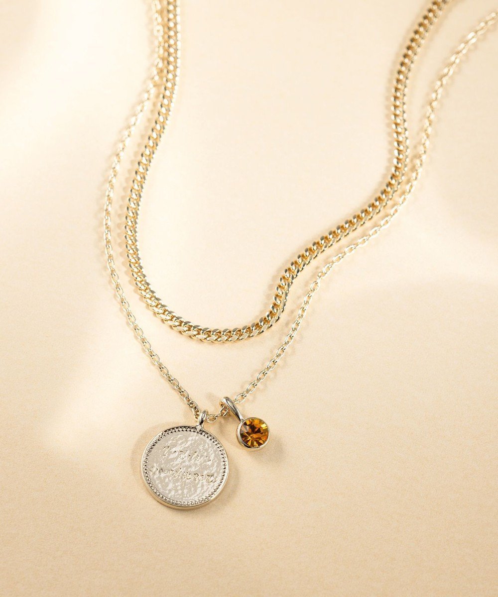 【23区/NIJYUSANKU】のカラーストーン コイン ネックレス インテリア・キッズ・メンズ・レディースファッション・服の通販 founy(ファニー) 　ファッション　Fashion　レディースファッション　Fashion for Women　ジュエリー　Jewelry　ネックレス　Necklaces & Pendants　アクセサリー　Fashion Accessories　ガラス　Glass, Glassware　クリスタル　Crystal, Swarovski　コイン　Coin, Coin Design　ショート　Short, Short Length　シンプル　Simple, Minimal　スウェット / スエット　Sweatshirt, Sweatwear　ストーン　Stone, Gem-Like　ダイヤモンド　Diamond, Brilliant Cut　チェーン　Chain, Chain Strap　チャーム　Charm, Pendant　定番　Standard, Basic Item　ネックレス　Necklace, Pendant Necklace　人気　Popular, Best Seller　おすすめ　Recommended / Our Picks　エレガント 上品　Elegant　トパーズカラー|ID: prp329100004232206 ipo3291000000035546598