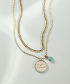 【23区/NIJYUSANKU】のカラーストーン コイン ネックレス ターコイズカラー|ID: prp329100004232206 ipo3291000000035546599