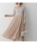 【23区/NIJYUSANKU】の【滝沢眞規子さん着用/一部店舗限定/洗える】ニットコンビジャカード ワンピース ベージュ系|ID: prp329100004232212 ipo3291000000031792472