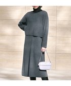 【23区/NIJYUSANKU】の【洗える】レイヤードニットツイン ワンピース グレー系|ID: prp329100004232213 ipo3291000000031837251