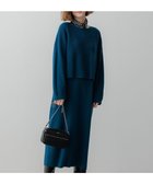 【23区/NIJYUSANKU】の【洗える】レイヤードニットツイン ワンピース 人気、トレンドファッション・服の通販 founy(ファニー) ファッション Fashion レディースファッション Fashion for Women ワンピース Dresses ニットワンピース Knit Dresses インナー Innerwear 洗える Machine Washable 畦 Ribbed Knit カットソー Cut and Sewn Top ストレッチ Stretch, Stretchy Fabric タートルネック Turtleneck, High Neck A/W・秋冬 Autumn/Winter 冬 Winter / This Winter 2024年 2024 2024-2025秋冬・A/W Autumn/Winter 2024–25 AW24–25 thumbnail ピーコックグリーン系|ID: prp329100004232213 ipo3291000000033023356