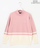 【23区 ゴルフ/NIJYUSANKU GOLF】の【WOMEN/EC限定】カラーブロック モックニット ピンク系|ID: prp329100004232279 ipo3291000000029440994