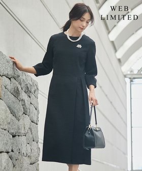 【ジェイ プレス/J.PRESS】の【WEB限定】POP UPジャカード ワンピース 人気、トレンドファッション・服の通販 founy(ファニー) ファッション Fashion レディースファッション WOMEN ワンピース Dress NEW・新作・新着・新入荷 New Arrivals A/W・秋冬 Aw・Autumn/Winter・Fw・Fall-Winter アシンメトリー Asymmetry オケージョン Occasion ジャカード Jacquard ストレッチ Stretch |ID:prp329100004232281