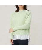 【ジェイ プレス/J.PRESS】の【洗える】CLEAR COTTON BLEND ボトルネック ニット ミント系|ID:prp329100004232285