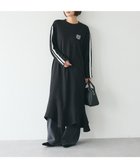 【クラフトスタンダードブティック/CRAFT STANDARD BOUTIQUE】のライン入り裾フリルワンピース Black|ID: prp329100004232319 ipo3291000000029331351