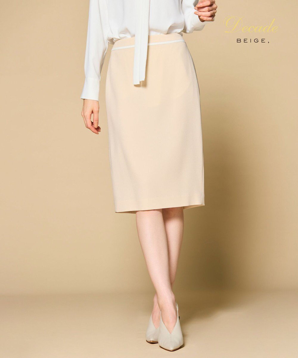 【ベイジ,/BEIGE,】の【洗える】CINDY / タイトスカート インテリア・キッズ・メンズ・レディースファッション・服の通販 founy(ファニー) 　ファッション　Fashion　レディースファッション　Ladies' Fashion Online　スカート　Skirt　ウォッシャブル　Washable　オケージョン　Occasion　洗える　Washable　サテン　Satin　ジャケット　Jacket　ストレッチ　Stretch　セットアップ　Set Up　タイトスカート　Tight Skirt　ダブル　Double　定番　Standard　A/W・秋冬　Aw・Autumn/Winter・Fw・Fall-Winter　S/S・春夏　Ss・Spring/Summer　おすすめ　Recommend　夏　Summer　セレモニー　Ceremony　ビジネス 仕事 通勤　Business　Sheer Orange × White|ID: prp329100004233336 ipo3291000000032440059