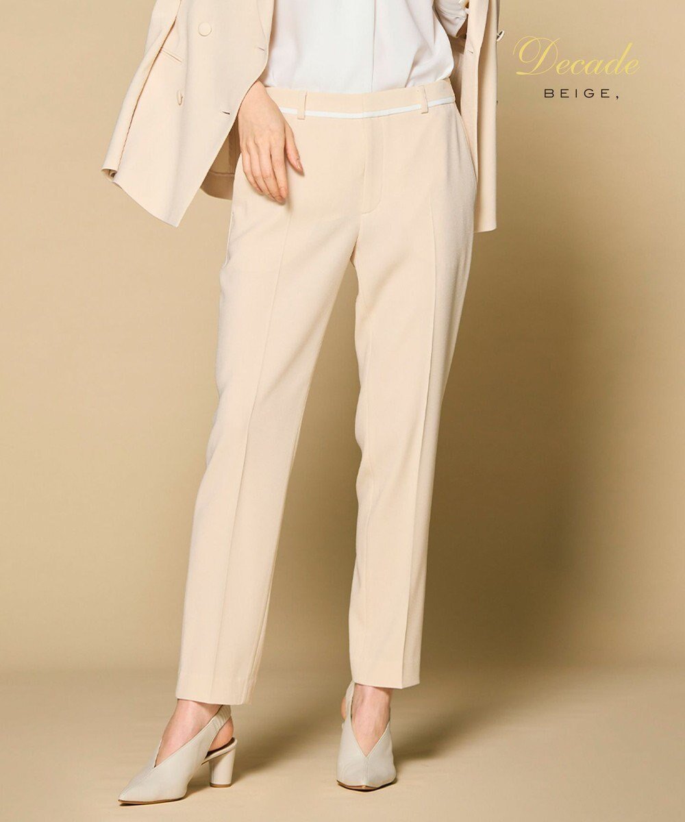 【ベイジ,/BEIGE,】の【洗える】CINDY / クロップドパンツ インテリア・キッズ・メンズ・レディースファッション・服の通販 founy(ファニー) 　ファッション　Fashion　レディースファッション　Fashion for Women　パンツ　Pants & Trousers　ウォッシャブル　Machine Washable　オケージョン　Occasion Wear　洗える　Machine Washable　サテン　Satin, Glossy Fabric　ジャケット　Jacket, Outerwear　ストレッチ　Stretch, Stretchy Fabric　スーツ　Suit, Formalwear　セットアップ　Set-Up, Coordinated Outfit　定番　Standard, Basic Item　人気　Popular, Best Seller　ポケット　Pocket, Pocket Detail　A/W・秋冬　Autumn/Winter　S/S・春夏　SS, Spring/Summer, Warm Season　再入荷　Restock / Back in Stock　おすすめ　Recommended / Our Picks　夏　Summer　セレモニー　Ceremony　ビジネス 仕事 通勤　Business / Work / Commuting　Sheer Orange|ID: prp329100004233337 ipo3291000000032695683