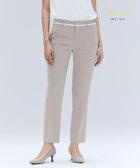 【ベイジ,/BEIGE,】の【洗える】CINDY / クロップドパンツ Taupe × White|ID: prp329100004233337 ipo3291000000035710038