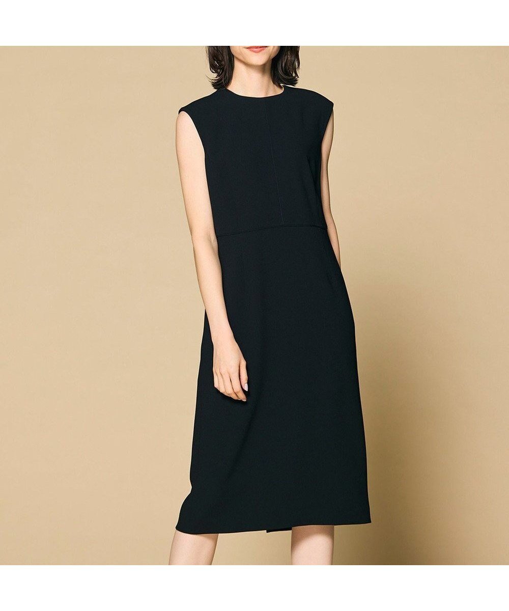 【ベイジ,/BEIGE,】のCINDY / クルーネックドレス インテリア・キッズ・メンズ・レディースファッション・服の通販 founy(ファニー) 　ファッション　Fashion　レディースファッション　Ladies' Fashion Online　ワンピース　Dress　ドレス　Party Dresses　ウォッシャブル　Washable　オケージョン　Occasion　サテン　Satin　ジャケット　Jacket　ストレッチ　Stretch　スーツ　Suit　セットアップ　Set Up　ドレス　Dress　定番　Standard　A/W・秋冬　Aw・Autumn/Winter・Fw・Fall-Winter　S/S・春夏　Ss・Spring/Summer　再入荷　Restock/Back In Stock/Re Arrival　おすすめ　Recommend　夏　Summer　セレモニー　Ceremony　ビジネス 仕事 通勤　Business　Black x Black|ID: prp329100004233342 ipo3291000000032575270